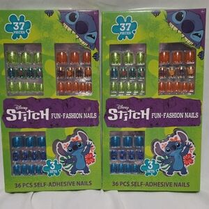 Disney Stitch Fun Fashion Nails Set - Blue, Green, Orange